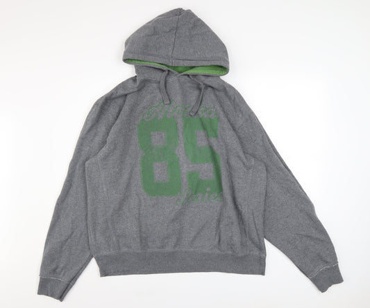 Mens UK Size 2XL Easy Grey Pullover Hoodie
