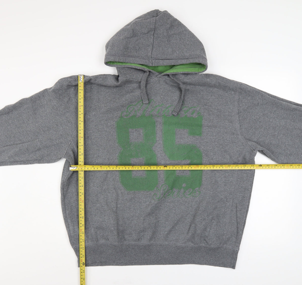 Mens UK Size 2XL Easy Grey Pullover Hoodie