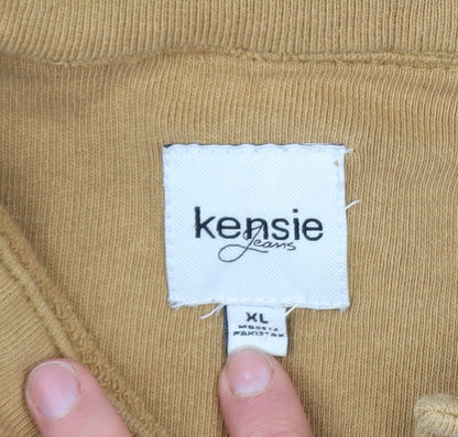 Womens UK Size XL Kensie Jeans Brown Basic Jacket
