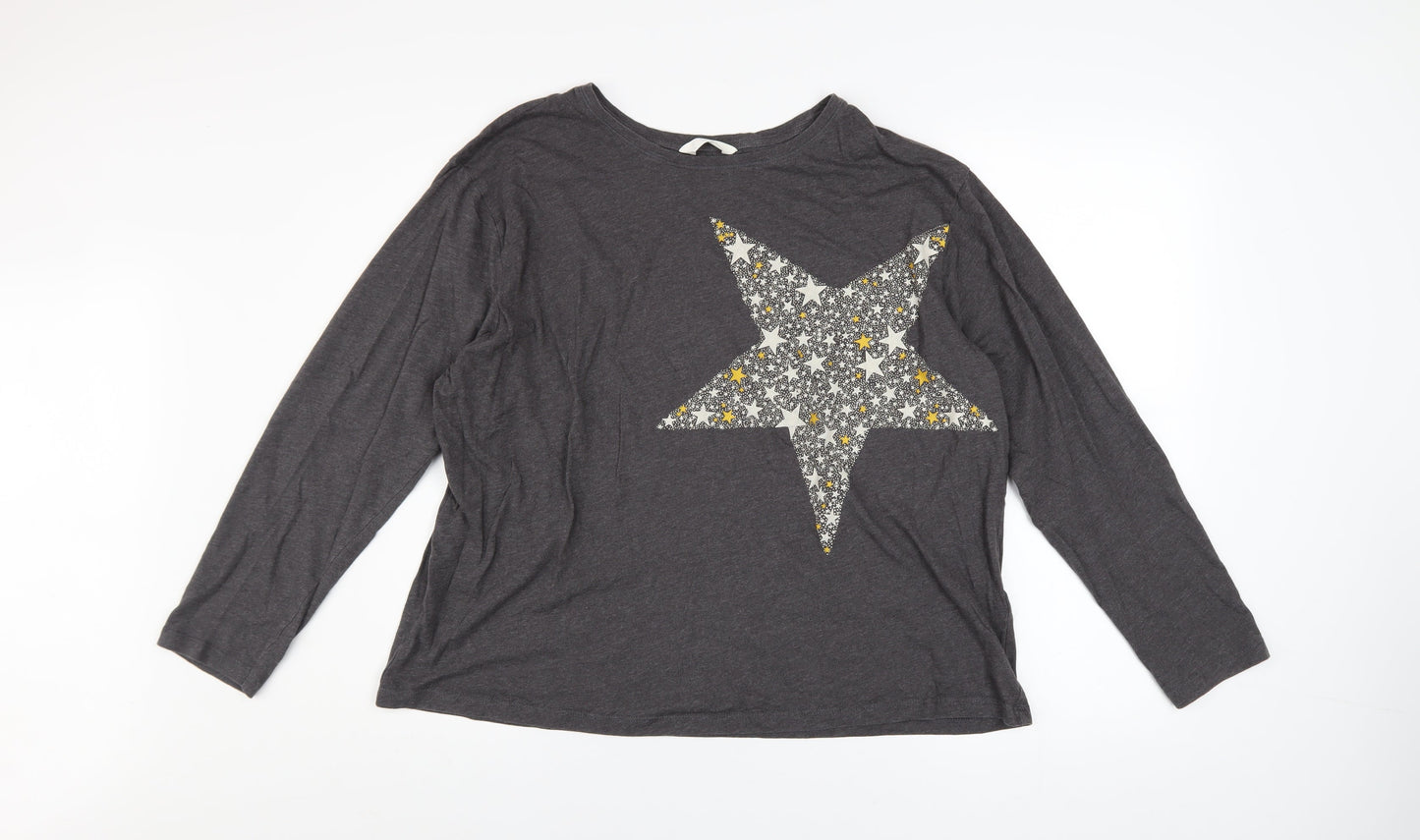Womens UK Size XL Marks and Spencer Grey Pullover Sweatshirt
