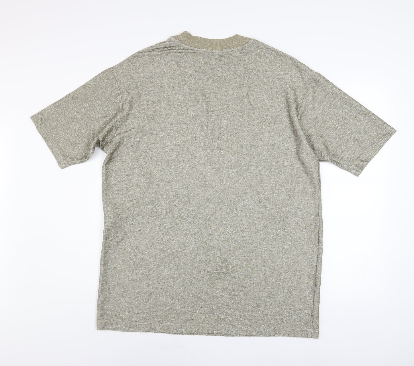 Womens UK Size 12 Zara Beige Basic T-Shirt