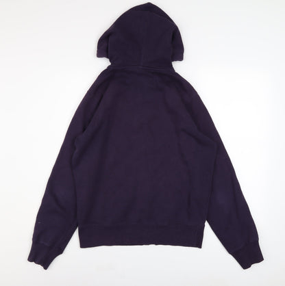 Mens UK Size M 1969 Track and Field California Purple Full Zip Hoodie