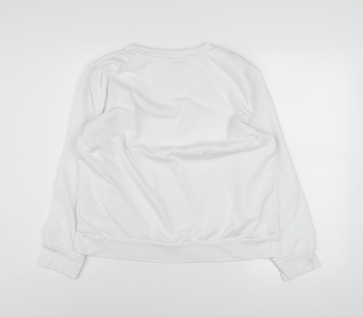 Womens UK Size M DKNY White Pullover Sweatshirt
