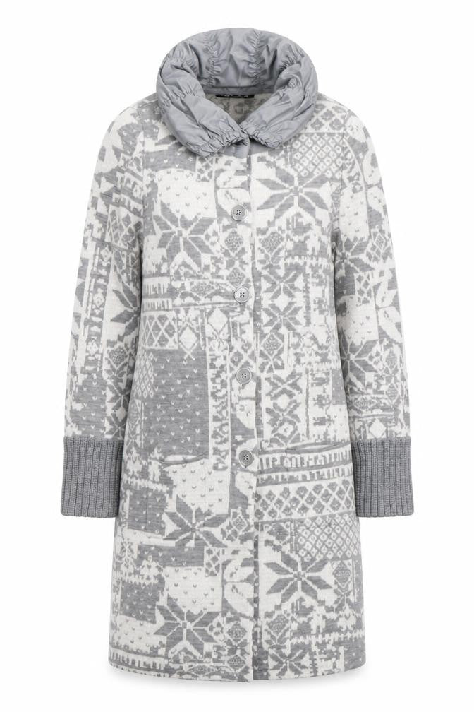 Womens UK Size 12 Betty Barclay Grey Overcoat