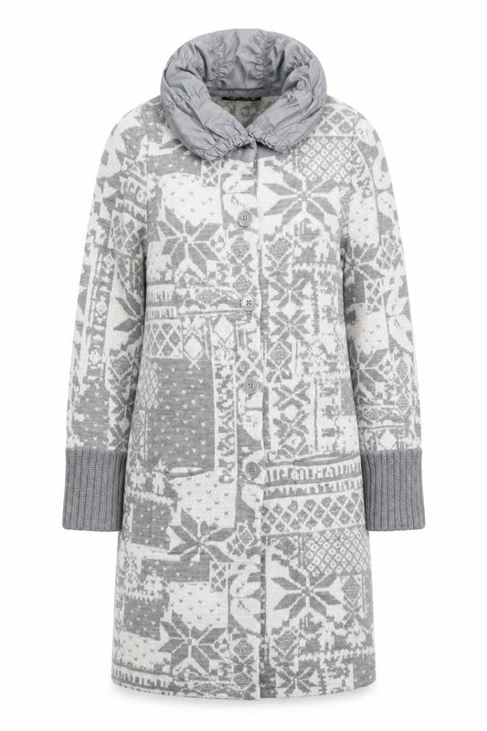 Womens UK Size 12 Betty Barclay Grey Overcoat