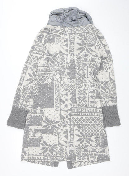Womens UK Size 12 Betty Barclay Grey Overcoat