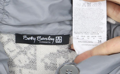 Womens UK Size 12 Betty Barclay Grey Overcoat
