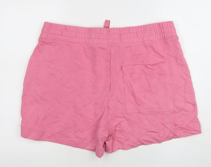 Marks and Spencer Women’s Pink Size 20 Sweat Shorts Cotton Blend