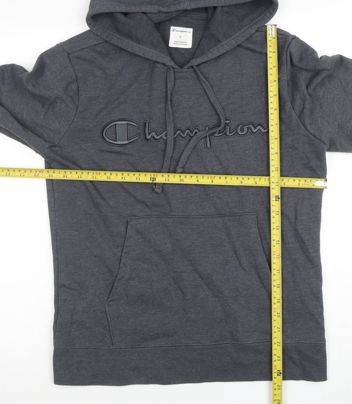 Mens UK Size S Champion Grey Pullover Hoodie