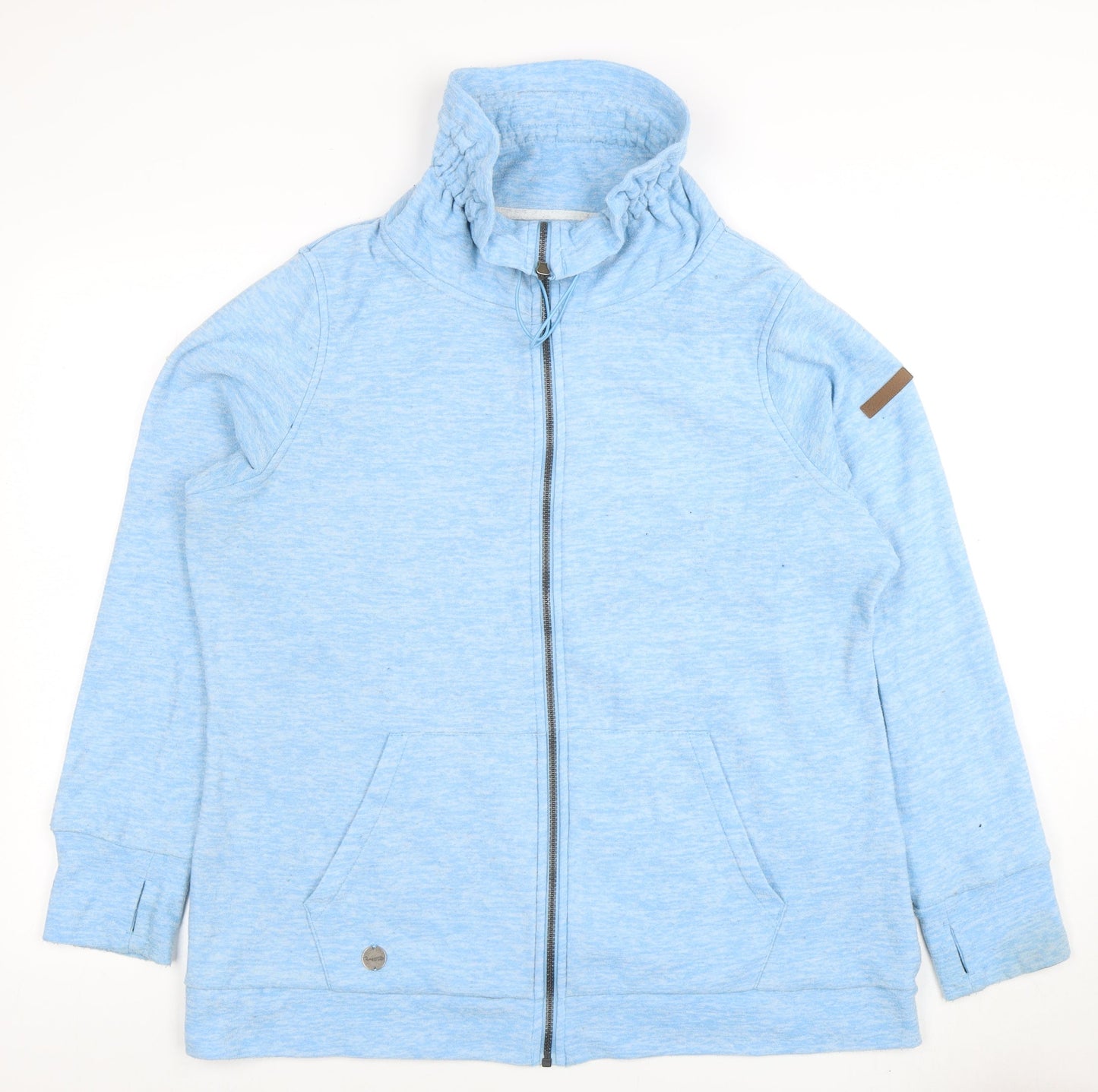 Regatta Women's Blue Full Zip Fleece Jacket UK 20 Outdoor Casual