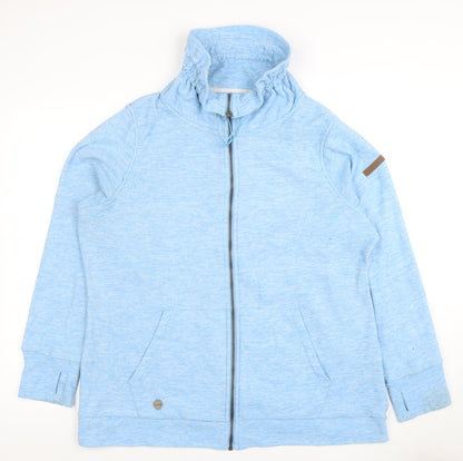 Regatta Women's Blue Full Zip Fleece Jacket UK 20 Outdoor Casual