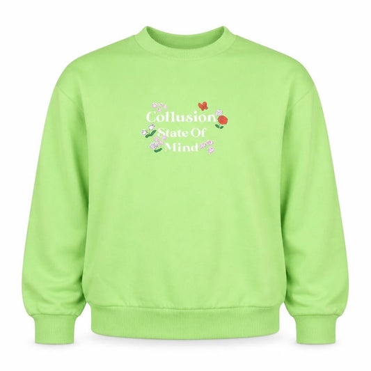 Womens UK Size 6 COLLUSION Green Pullover Sweatshirt