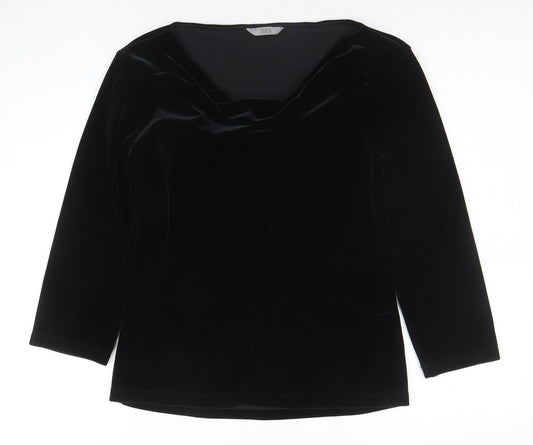 Womens UK Size 10 Marks and Spencer Black Basic Blouse