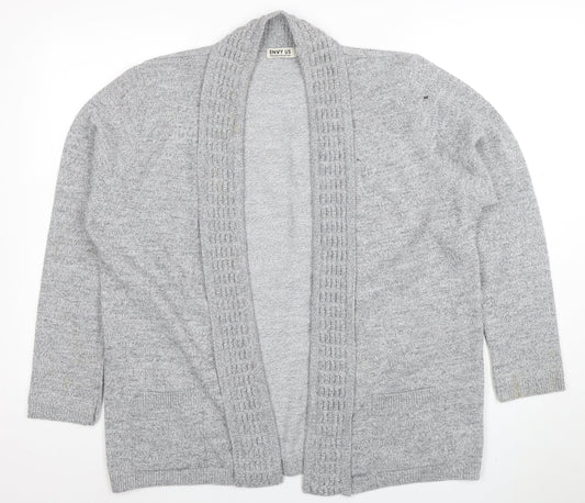 Womens UK Size 2XL ENVY US Grey Cardigan Jumper