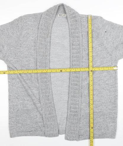 Womens UK Size 2XL ENVY US Grey Cardigan Jumper