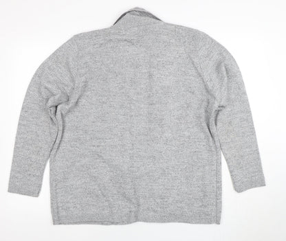 Womens UK Size 2XL ENVY US Grey Cardigan Jumper