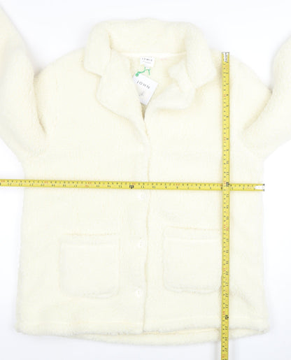Womens UK Size L John Lewis Ivory Basic Jacket
