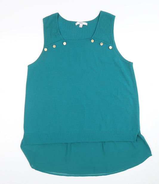 Womens UK Size L NEXT Green Basic Tank