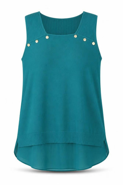 Womens UK Size L NEXT Green Basic Tank