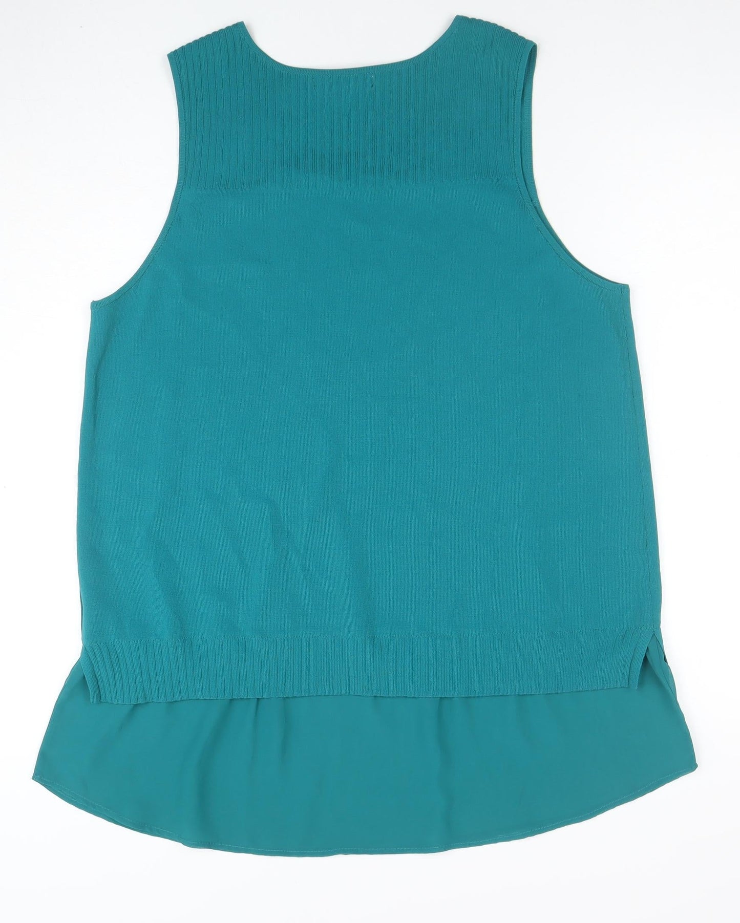 Womens UK Size L NEXT Green Basic Tank