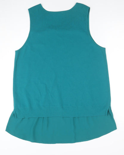 Womens UK Size L NEXT Green Basic Tank