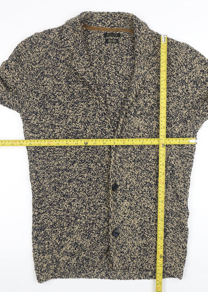 Womens UK Size 12 Massimo Dutti Beige Cardigan Jumper