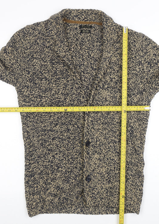 Womens UK Size 12 Massimo Dutti Beige Cardigan Jumper