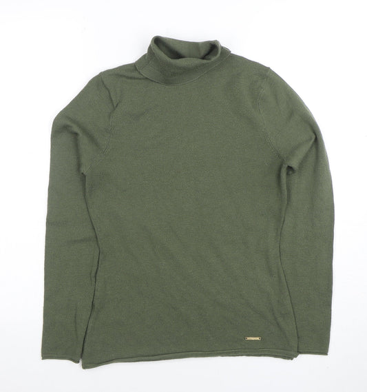 Womens UK Size 10 River Island Green Basic T-Shirt