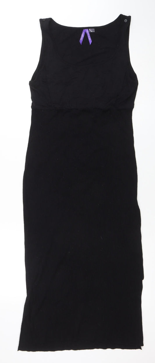 Seraphine Women Black XL Maternity Bodycon Sleeveless Dress