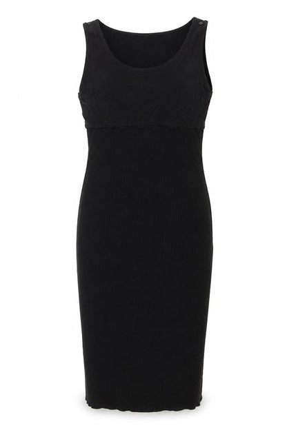 Seraphine Women Black XL Maternity Bodycon Sleeveless Dress