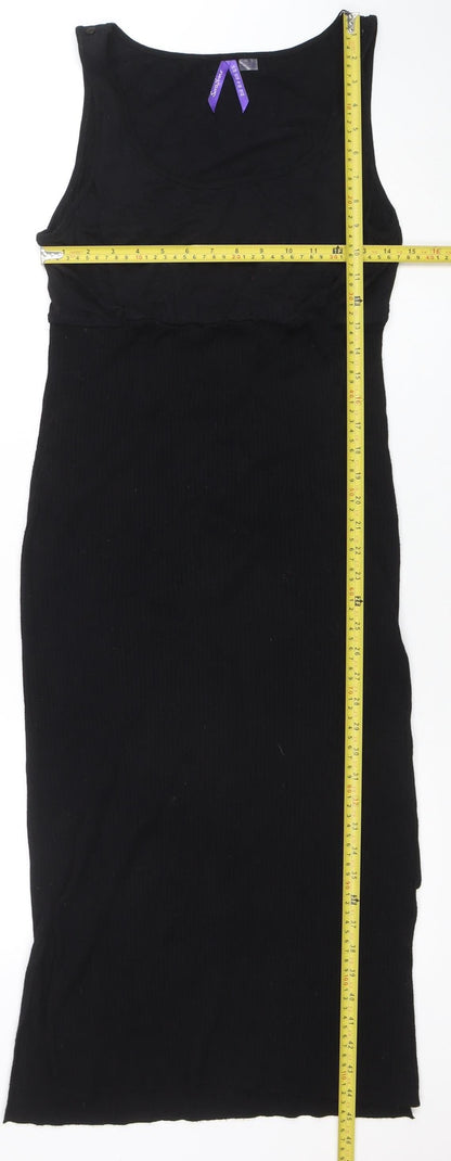 Seraphine Women Black XL Maternity Bodycon Sleeveless Dress