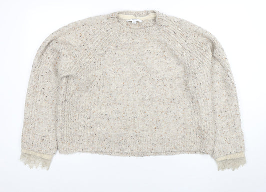 Womens UK Size L NEXT Beige Pullover Jumper