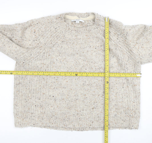 Womens UK Size L NEXT Beige Pullover Jumper