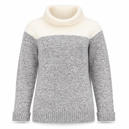 Laura Ashley Women Grey Roll Neck Angora Blend Jumper Size 14