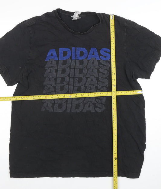 Adidas Men's Black XL Graphic Logo Sports T-Shirt