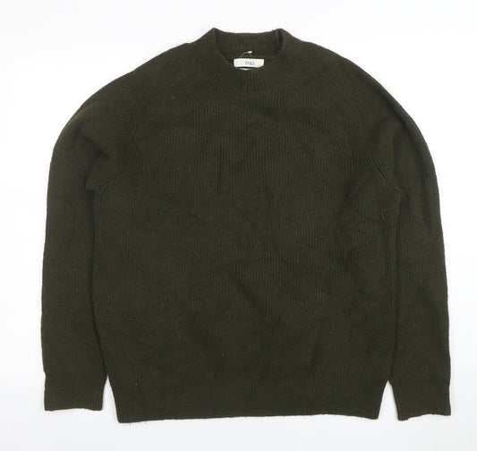 Marks and Spencer Women’s Green Wool Blend Crew Neck Jumper L
