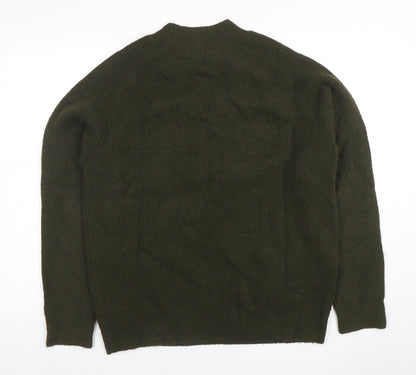 Marks and Spencer Women’s Green Wool Blend Crew Neck Jumper L