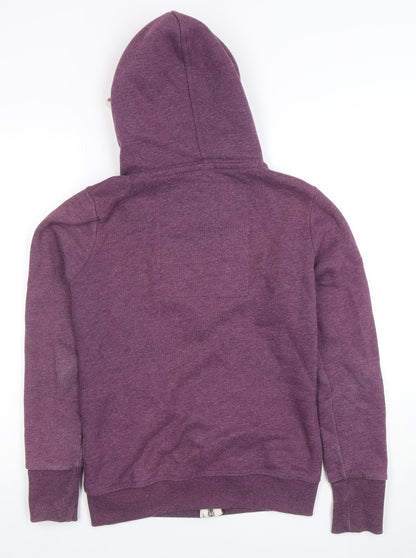 Womens UK Size XS Superdry Purple Full Zip Hoodie