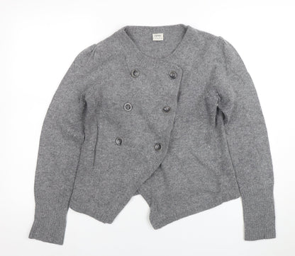 Esprit Women’s Grey Wool Blend Button Cardigan XL