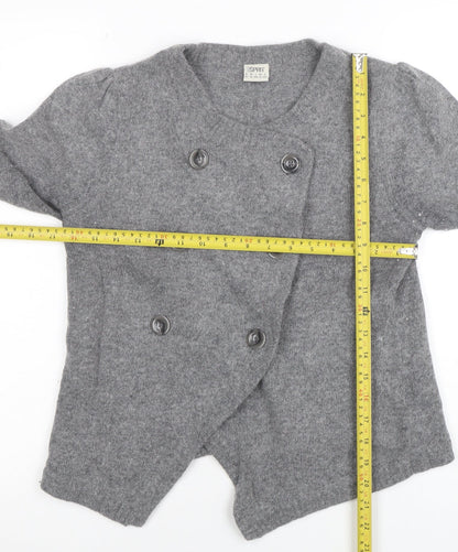 Esprit Women’s Grey Wool Blend Button Cardigan XL