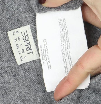 Esprit Women’s Grey Wool Blend Button Cardigan XL