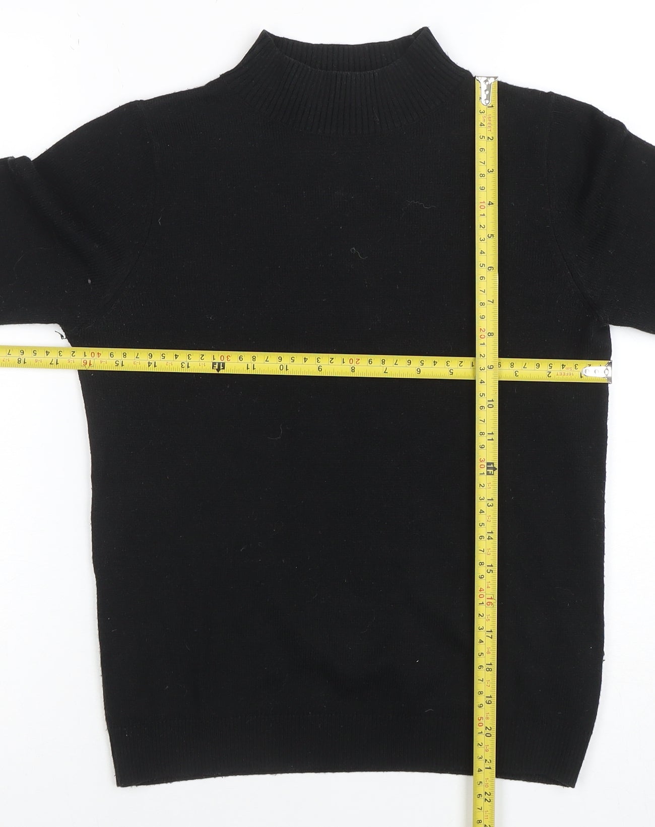 Womens UK Size 8 COLLUSION Black Pullover Jumper