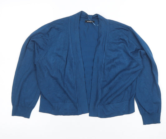 Womens UK Size 14 Roman Blue Cardigan Jumper