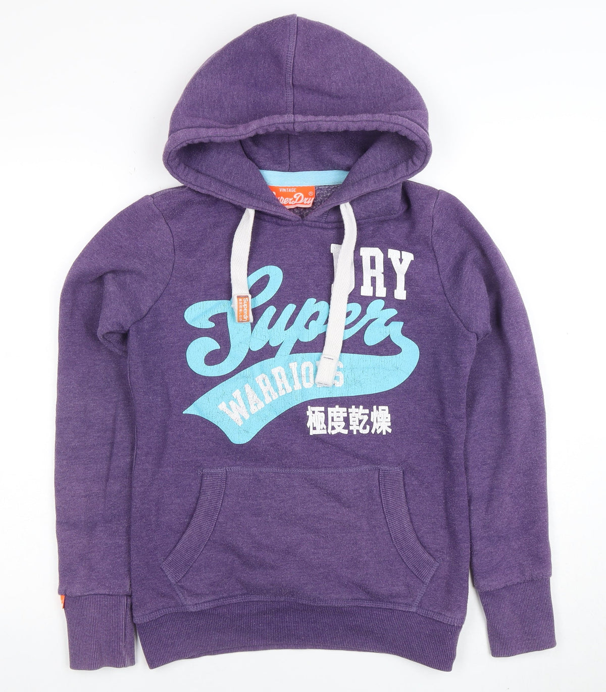 Womens UK Size S Superdry Purple Pullover Hoodie
