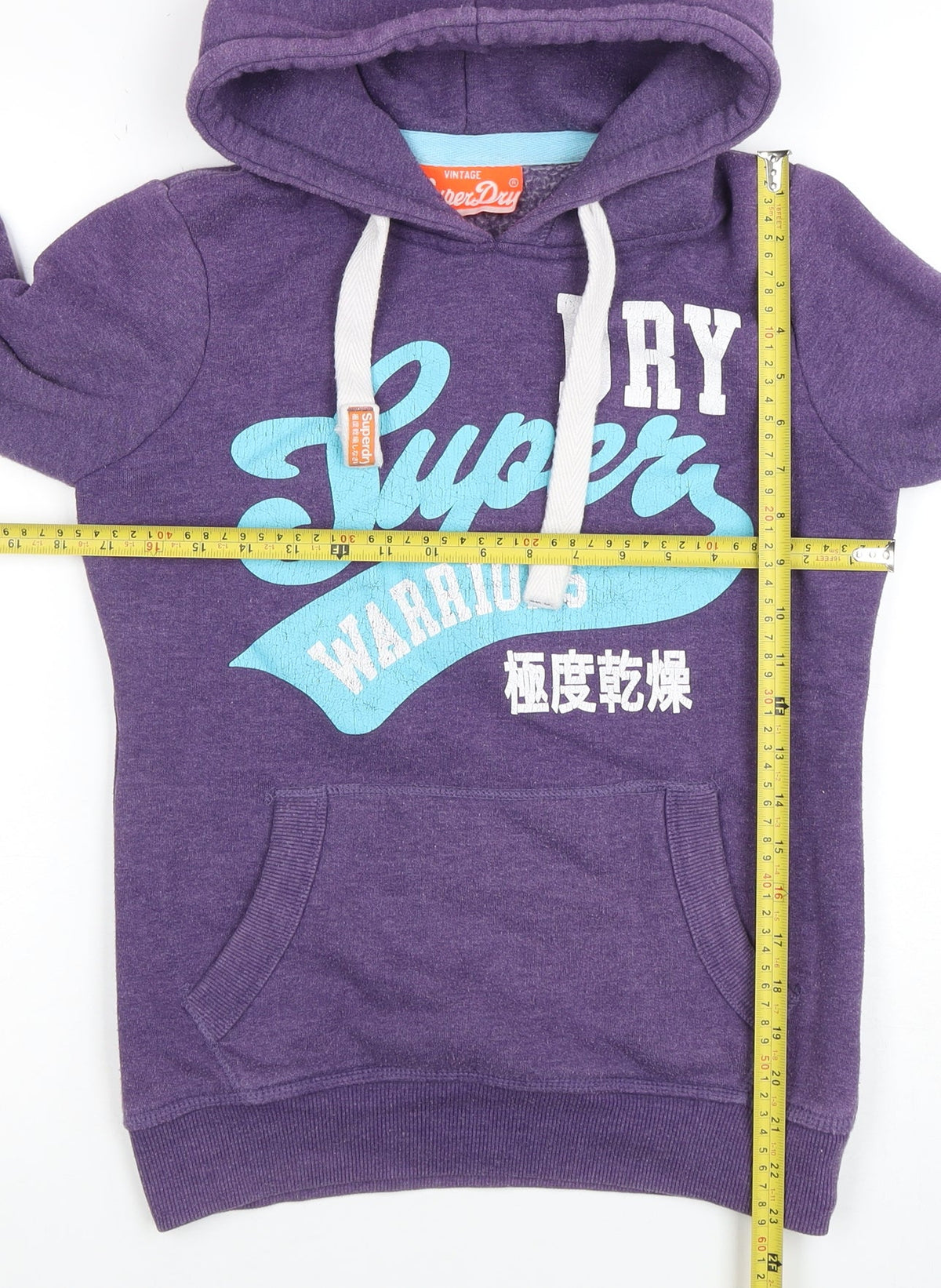 Womens UK Size S Superdry Purple Pullover Hoodie