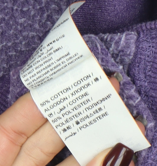 Womens UK Size S Superdry Purple Pullover Hoodie