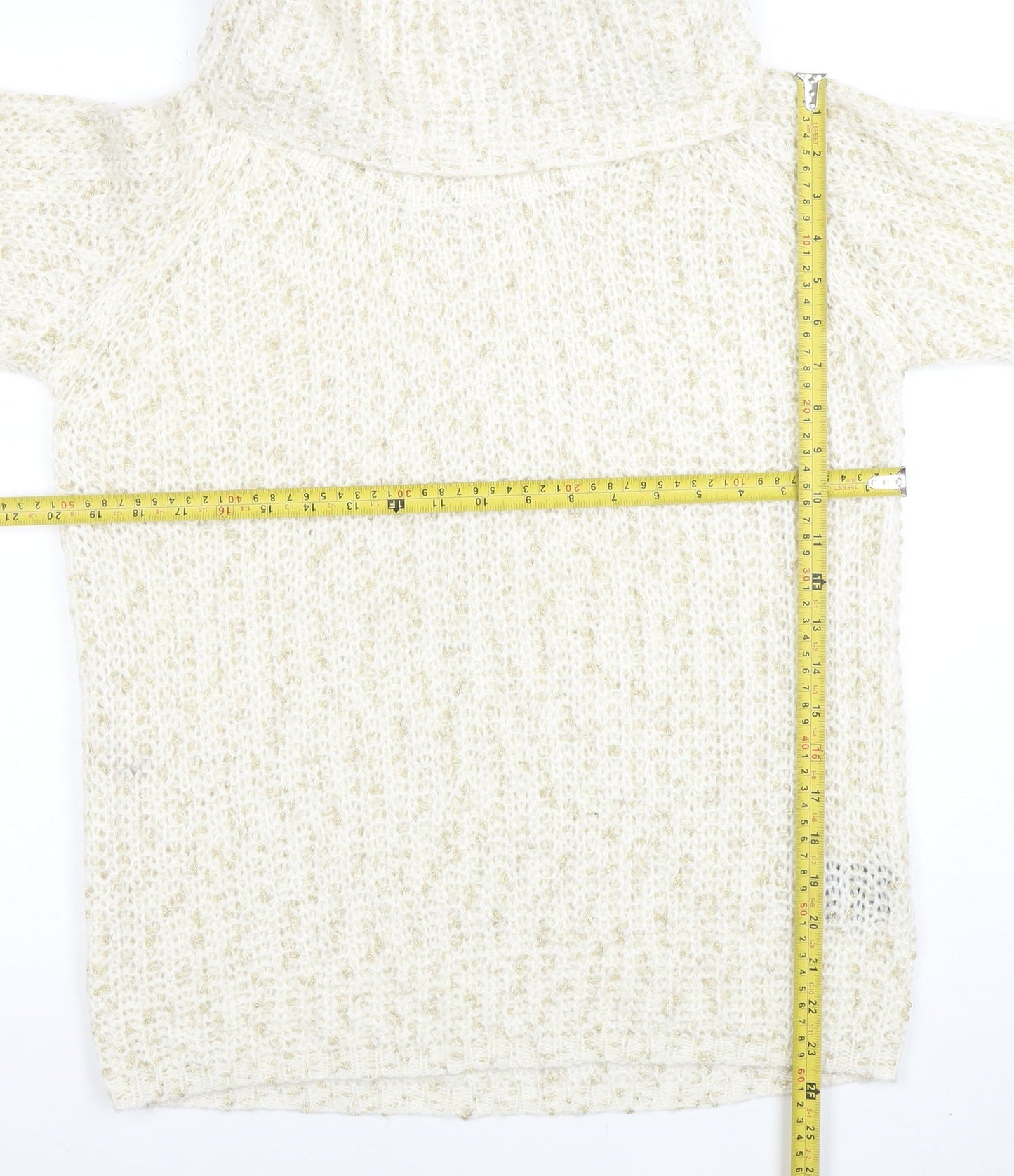 Womens UK Size M Anna Rose Ivory Pullover Jumper