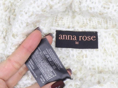 Womens UK Size M Anna Rose Ivory Pullover Jumper