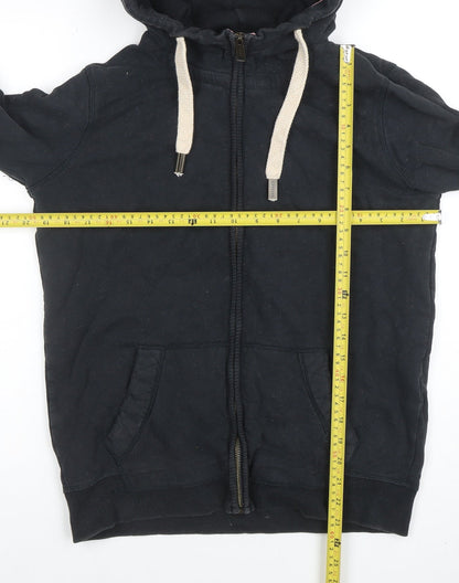 Womens UK Size M Fat Face Black Full Zip Hoodie