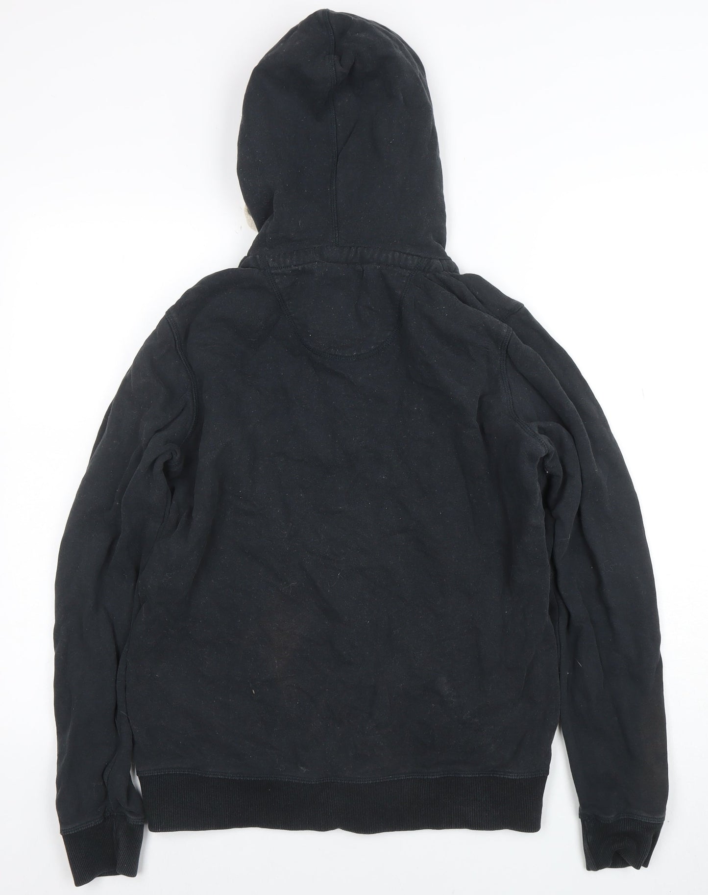 Womens UK Size M Fat Face Black Full Zip Hoodie